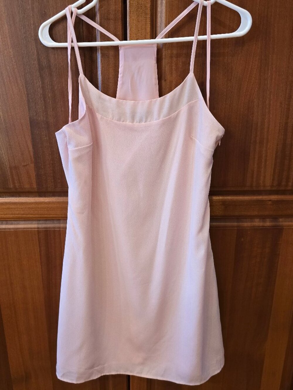 CYNTHIA STEFFE rose pink dress spaghetti shoulder strap